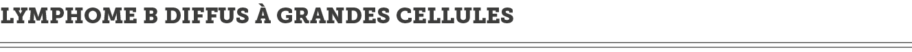 Lymphome B diffus   grandes cellules 